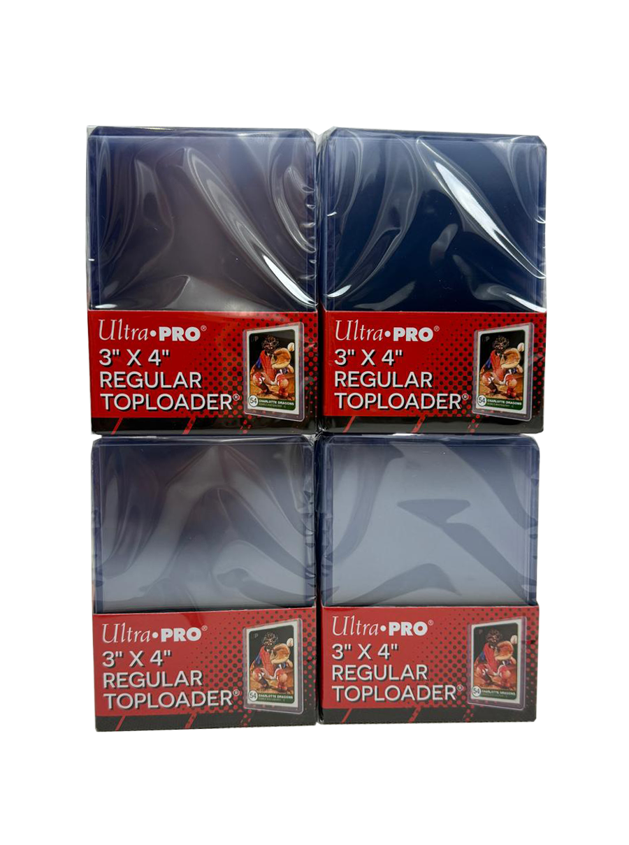 100x Ultra Pro Regular Toploader 3"x4"