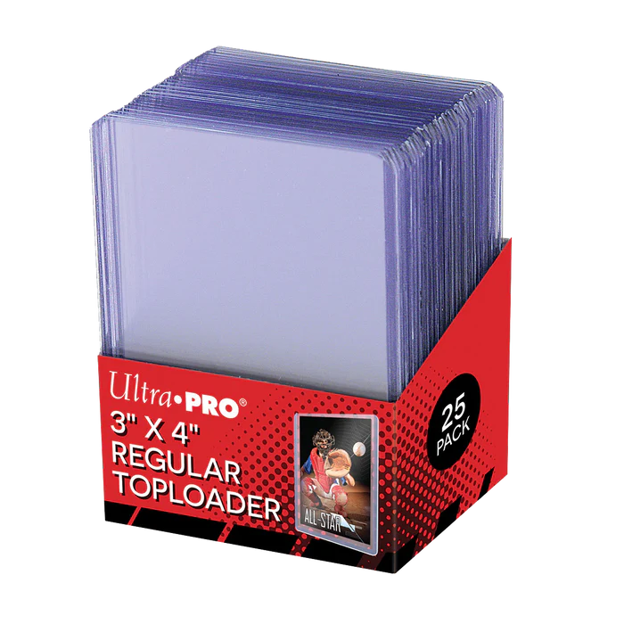 25x Ultra Pro Regular Toploader 3"x4"
